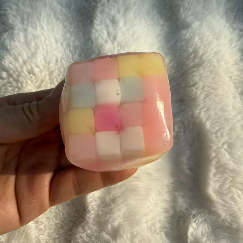 Colored Hard Candy Cube